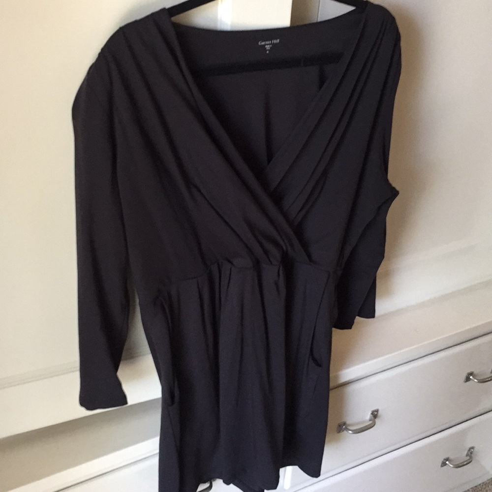 Garnet Hill knit long tunic top
